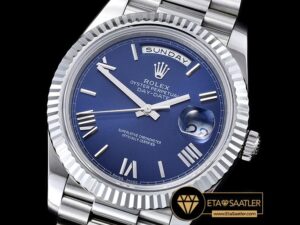 RDD0202D - DayDate 40mm SSSS Blue Roman Fluted Noob A3255 Mod - 01.jpg